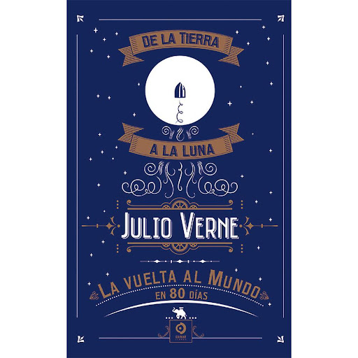 De La Tierra A La Luna. La Vuelta Al Mundo En 80 Días Edimat Libro x 1.0 De la tierra a la luna/La vuelta al mundo - Julio Verne   Reseña: De espíritu aventurero y rebelde en su juventud, Verne muy pronto se fascinó por las oportunidades que los viajes brindan a la libre i