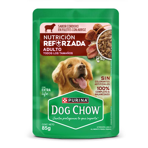 Comida Húmeda Para Perro Dog Chow Adulto Cordero Sobre x 85 gr