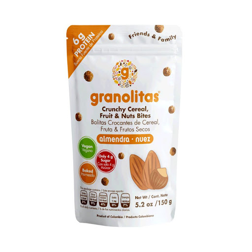 Cereal Granolitas Almendra Nuez Paquete x 150 gr
