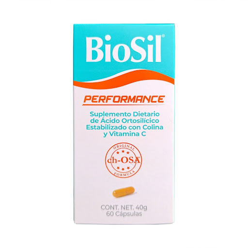 Biosil Performance Con Vitamina C Colina + Silicio 100mg/5mg Caja x 60 Cápsulas