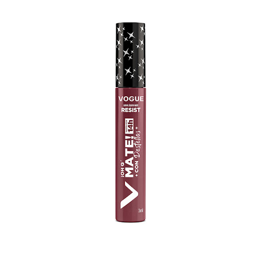 Labial Vogue Resist Mate Con Destellos Tono Cosmica Tubo x 3 ml