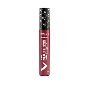 Labial Vogue Resist Mate Con Destellos Tono Cosmica Tubo x 3 ml  