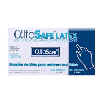 Guante Alfa Trading Látex Talla XS Caja x 100 und  