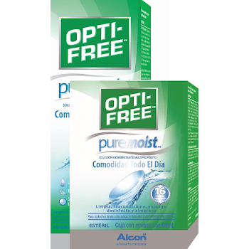Oft Solución Para Lentes Opti-Free Pure Moist Frasco X300ml + 60ml Gratis  