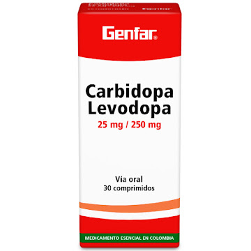 Carbidopa Levodopa Genfar 25/250 mg Caja x 30 Comprimidos  
