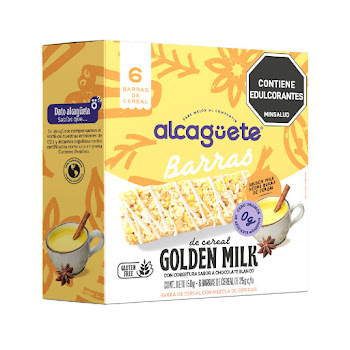 Barra Cereal Alcaguete   Golden Milk Caja x 6 und  