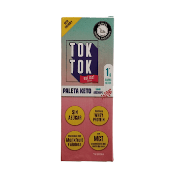 Helado Tok Tok Keto Arequipe Paleta Paquete x 70 gr   