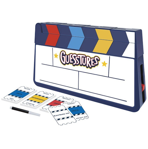 Juego De Mesa Gestos Hasbro Gaming F6421 Hasbro Gaming  x 1 Gestos es un juego de mímica rápido y divertido donde los jugadores deben representar palabras para que su equipo las adivine antes de que el cronómetro las haga saltar. Incluye tarjetas en cuatro niv
