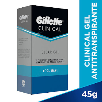 DESODORANTE GILLETE   CLINICAL COOL WAVE CLEAR GEL X 45G                 