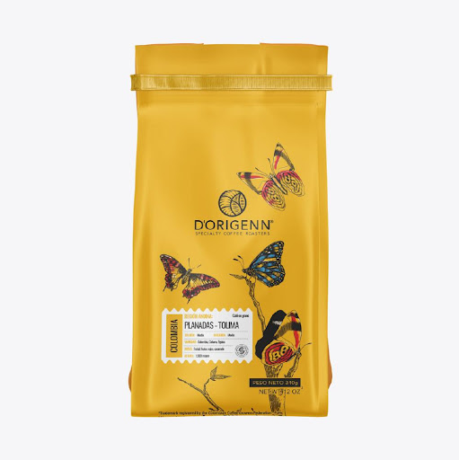 CAFE DORIGENN ANDINA  EN GRANO / TOSTADO X 340 gr D-ORIGENN BOLSA x 1 Cafés especiales de las diferentes regiones de Colombia, que, por sus condiciones geográficas, microclimas y suelos tienen atributos especiales de sabor y aroma