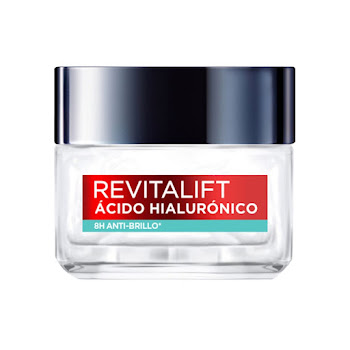 Gel Crema Loreal Paris Anti-brillo Ácido Hialurónico Frasco x 50 ml  