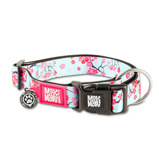 COLLAR MAX & MOLLY C CHERRY BLOOM MEDIUM MAX & MOLLY  x 1 COLLAR MAX & MOLLY C CHERRY BLOOM MEDIUMUn collar resistente y elegante con un diseño floral de cerezo, ideal para perros medianos. Perfecto para paseos con estilo y frescura.Características:Tamaño me