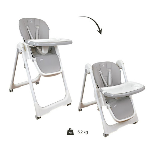 Silla Comedor Bebe Multiposiciones Galaxy Priori Gris Claro PRIORI Caja x 1 Haz que la hora de comer sea más fácil y segura con esta silla de comer con posiciones de altura, diseñada para acompañar el crecimiento de tu bebé. Con una estructura resistente y materiales de alta 