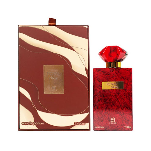 Perfume Ahmed Royal Cherry Edp 100Ml Sp Ahmed Al Maghribi Botella x 1 Royal Cherry de Ahmed Al Maghribi es una fragancia de la familia olfativa Oriental Vainilla para Hombres y Mujeres. Una fragancia regia digna de la realeza, que combina cereza, almendra, ciruela, rosa