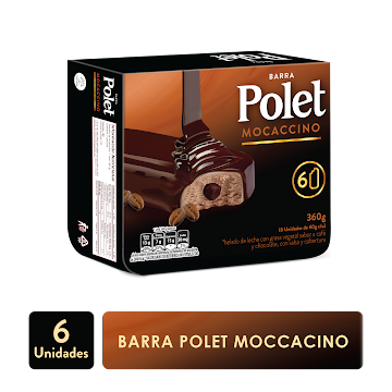 //Helado Polet Mocaccino Caja x 6Und de 60Gr c/u  