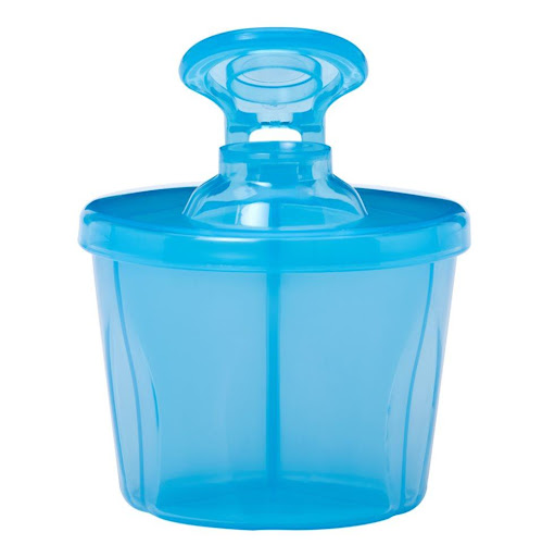 Dispensador Leche de Formula y Cereal Azul - DR BROWNS Dr Browns Bowl x 1 Dispensador de leche y cereal, con capacidad para cargar suficiente fórmula para preparar tres teteros de 9 oz / 270 ml. 
Con Boquilla para verter fácilmente la fórmula en el Tetero y tapa súper segur