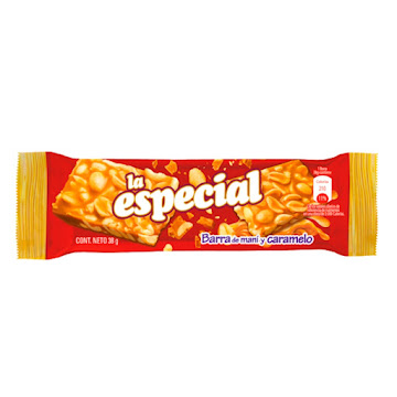 Barra Maní Y Caramelo La Especial x 38 gr  