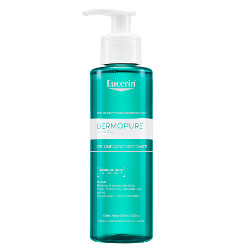 Gel Eucerin Dermo Pure Oil Control Limpiador x 200 ml