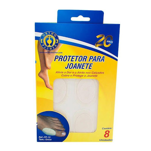 Protector Para Juanete Talla Única Ortho Pauher Orthopauher Individual x 1 Protector de juanete elaborado con una superficie adhesiva en espuma de fieltro que protege contra el roce con el zapato.