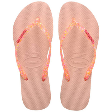 Sandalias Havaianas Slim   Metalic Rosa T35-36 x 1 par 