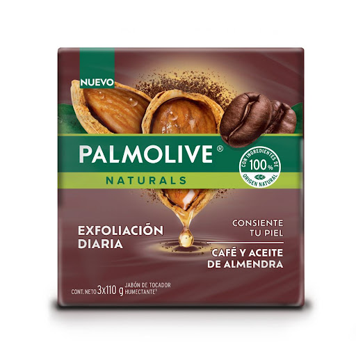 Jabón Palmolive Café y Aceite de Almendra En Barra Paquete 3 und x 110 gr