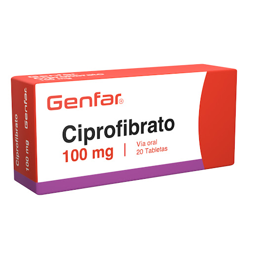 Ciprofibrato Genfar 100 mg Caja x 20 Tabletas