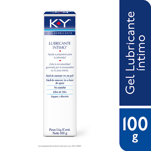 Gel Lubricante íntimo K-Y Transparente x 100 gr