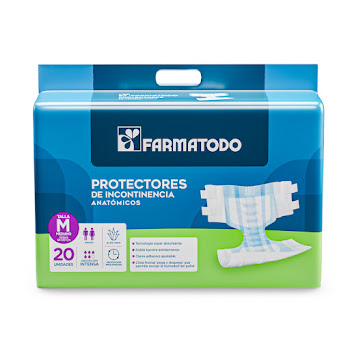 Pañales Anatomicos Farmatodo Para Adulto De Incontinencia Talla M  Paquete x 20 und  
