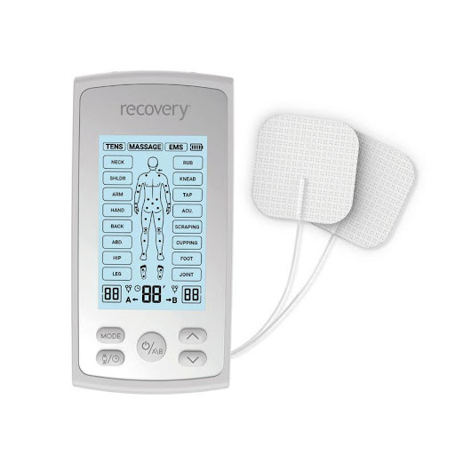 Tens Ems 3 En 1 Recovery Jpd-Es220 Recovery  x 1 Dispositivo de electroterapia con doble canal de salida que combina tres funciones: TENS (alivio del dolor), EMS (estimulación muscular) y MASAJE. Ofrece 25 programas preconfigurados (10 TENS, 9 EMS y