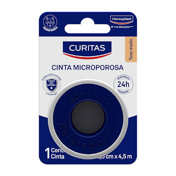 Cinta Microporo Hansaplast 4,5 mt x 2,5 cm Blíster x 1 und  