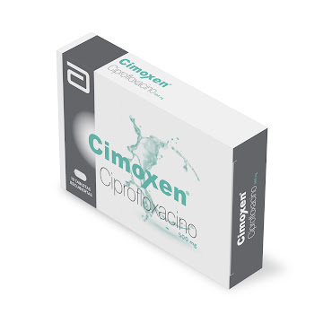 Cimoxen Ciprofloxacino 500 mg Abbott Caja x 10 Tabletas  