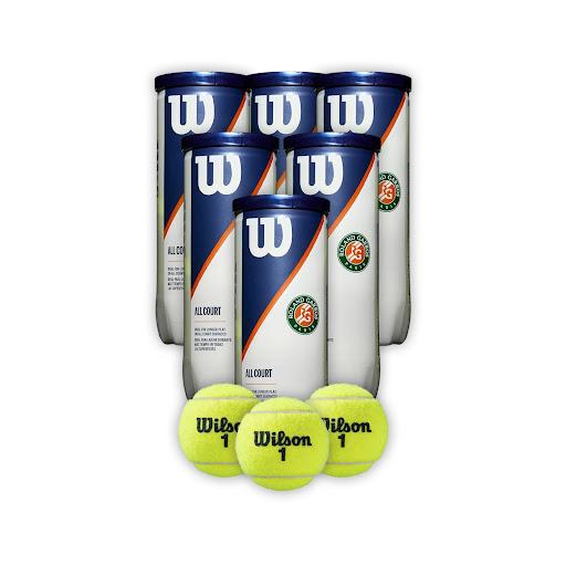 Combo Pelotas de Tenis Wilson Roland Garros 3P X 6T Wilson Tarros x 6 Pelotas de Tenis Wilson Roland Garros 3P X 6TLa pelota de tenis Wilson Roland Garros, que ocupa el centro de la pista en la arcilla roja de Roland-Garros, continúa la rica tradición de la marca en cua