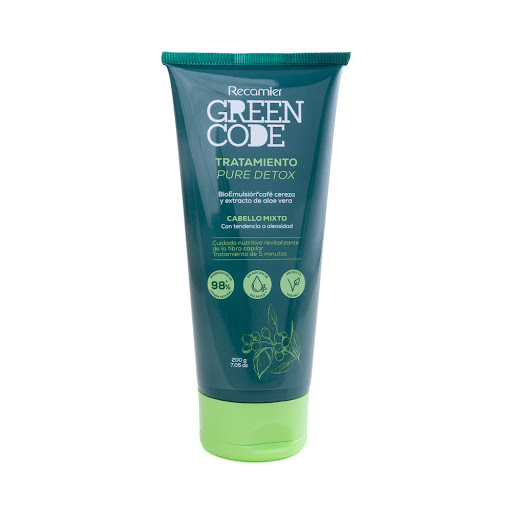 Tratamiento Capilar Green Code Pure Detox Cabello Mixto Tubo x 200 ml