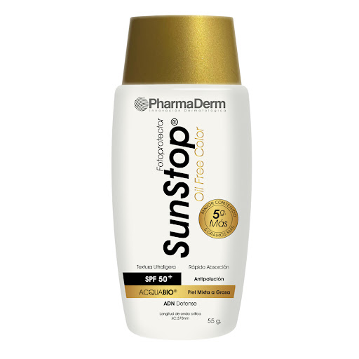 Protector Solar Sunstop Oil Free Color SPF 50+ x 55 gr