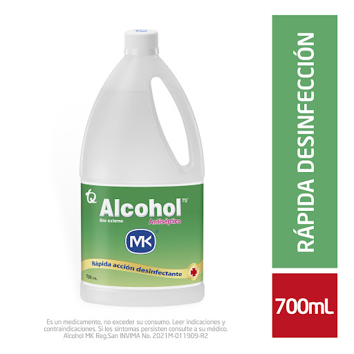 Alcohol Mk Antiséptico Uso Externo x 700 ml