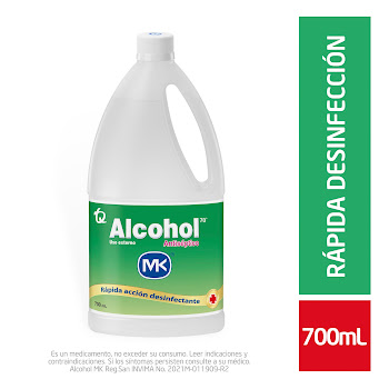 Alcohol Mk Antiséptico Uso Externo x 700 ml  