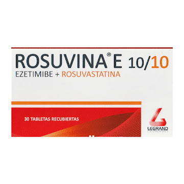Rosuvina E Rosuvastatina   10mg / Ezetimibe 10mg Legrand Caja x 30 Tabletas  