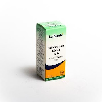Sulfacetamida Sódica La   Santé 10% Solución Oftálmica Frasco X15ml.     