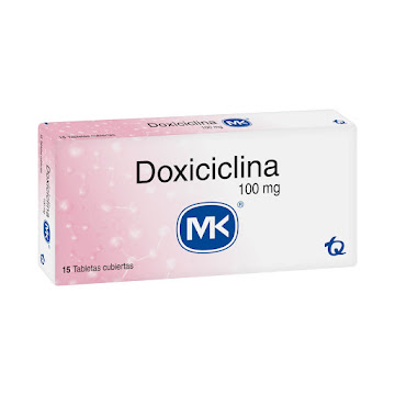 Doxiciclina MK 100 mg Caja x 15 Tabletas  