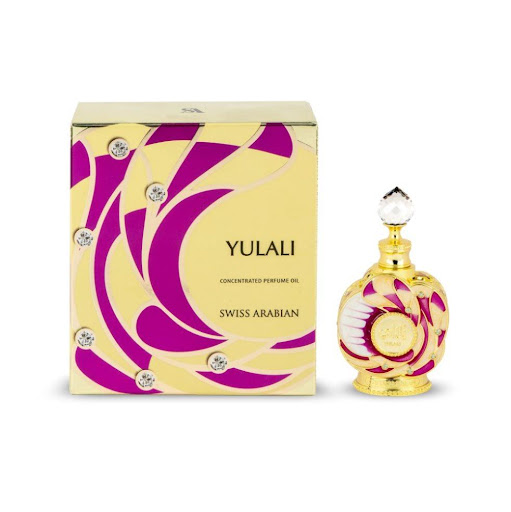 Perfume Swiss Arabian Yulali Concentrated Perfume Oil 15ml Swiss Arabian botella x 1 El aceite Yulali de Swiss Arabian es una fragancia femenina, catalogada como un aceite de perfume concentrado, con notas cítricas, florales y afrutadas. Se describe como ideal para estaciones frías y 
