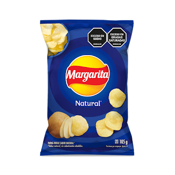 Pasabocas Margarita Papas Fritas Natural x 105 gr  