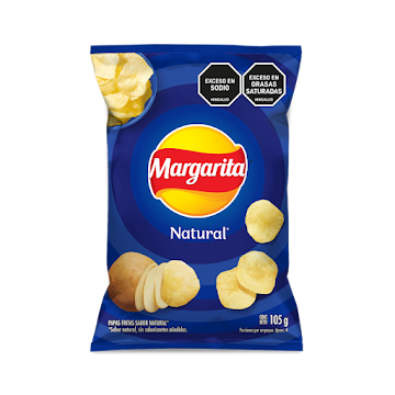 Pasabocas Margarita Papas Fritas Natural x 105 gr  