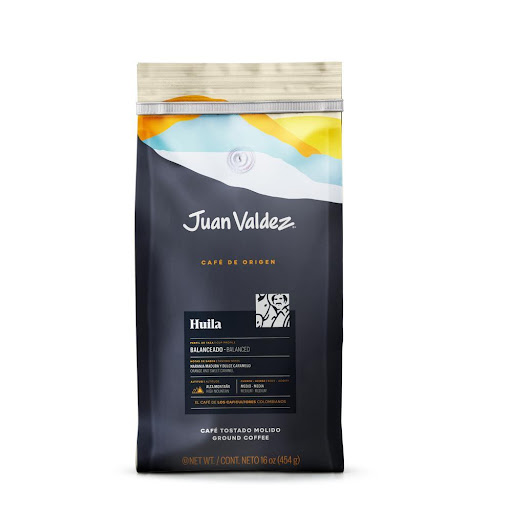 Café Juan Valdez Huila Molido 454gr Juan Valdez bolsa x 1 Café Juan Valdez Huila Molido 454gr   Café Premium 100% Colombiano Excelso.   Nuestro Café Huila es balanceado, gracias a que es cultivado en una extensa diversidad climatológica lo que permite el des