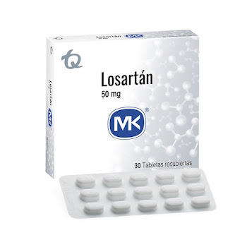 Losartan 50 mg Mk Caja x 30 Tabletas  
