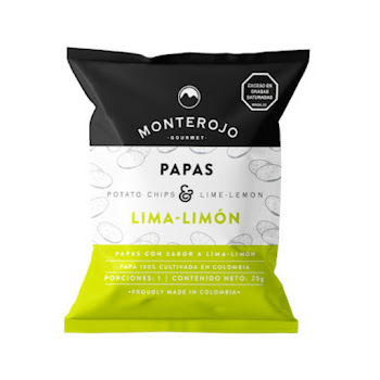 Papas Monterojo Lima Limón x 25 gr  