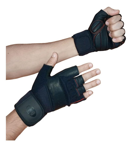 Guantes Doble Muñequera K6 Ice Border III (Negro/Gris, M) K6 FITNESS PAPELETA x 1 undefined