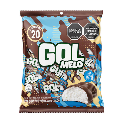 Chocolate Gol Melo Masmelo Bolsa x 20 und