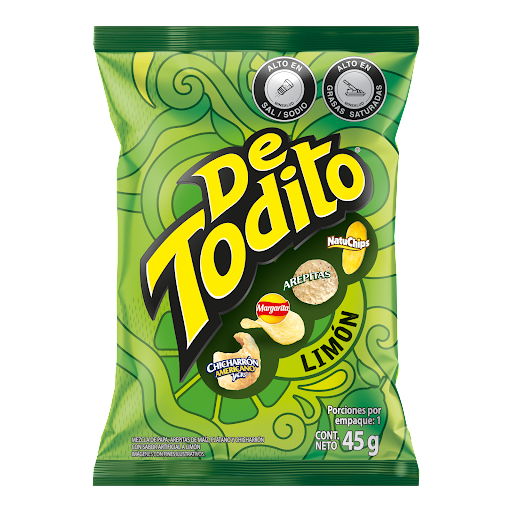 Pasabocas De Todito Paketon Sabor Limón x 45 gr