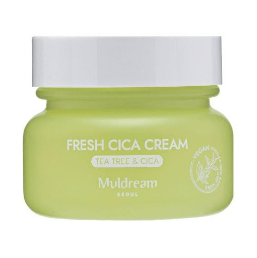 Crema Facial Hidratante y Calmante de Te Verde y CICA x 60 Ml Muldream Frasco x 1 