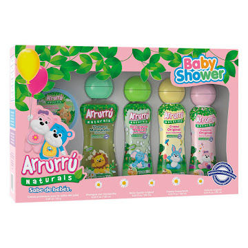 Estuche Arrurrú   Naturals Baby Shower Surtido Shampoo+Crema Original+ C 